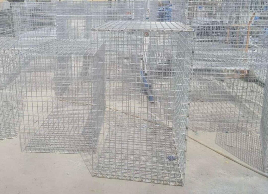 Gabion fence