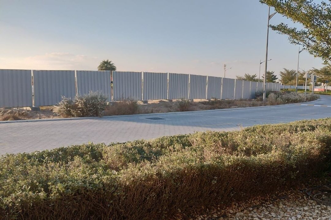 Galvanized Temporary Steel Fence in Dubai