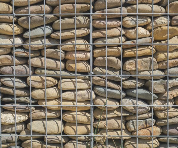 Gabion Fence 1 Gabion fence